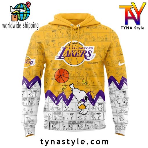 Los Angeles Lakers x 75th Anniversary of Peanuts Hoodie