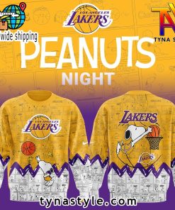 Los Angeles Lakers x 75th Anniversary of Peanuts Sweatshirt