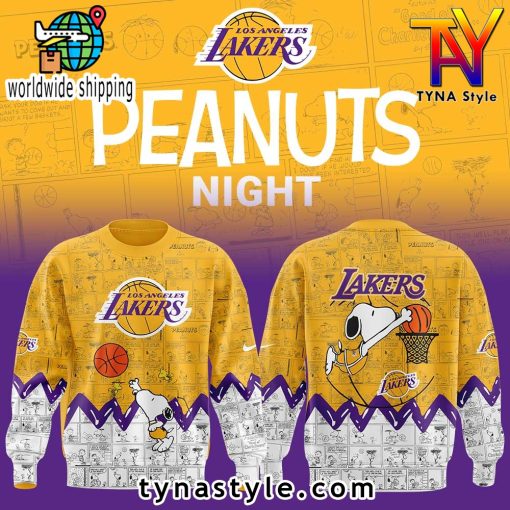 Los Angeles Lakers x 75th Anniversary of Peanuts Sweatshirt