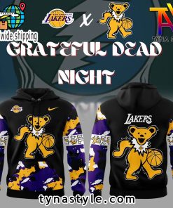 Los Angeles Lakers x Grateful Dead Night Nike Hoodie