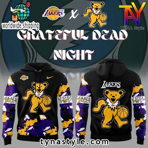 Los Angeles Lakers x Grateful Dead Night Nike Hoodie