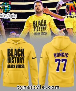 Los Angeles Lakers x Luka Doncic Black History Hoodie