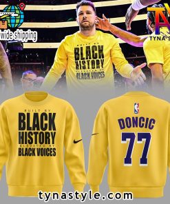 Los Angeles Lakers x Luka Doncic Black History Sweatshirt