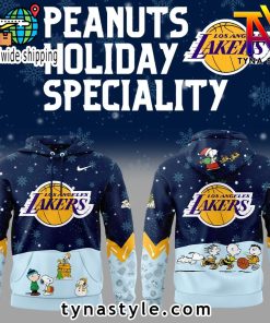 Los Angeles Lakers x Peanuts Snoopy Nike Hoodie For Fans