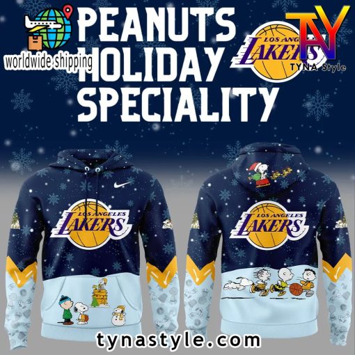 Los Angeles Lakers x Peanuts & Snoopy Nike Hoodie For Fans