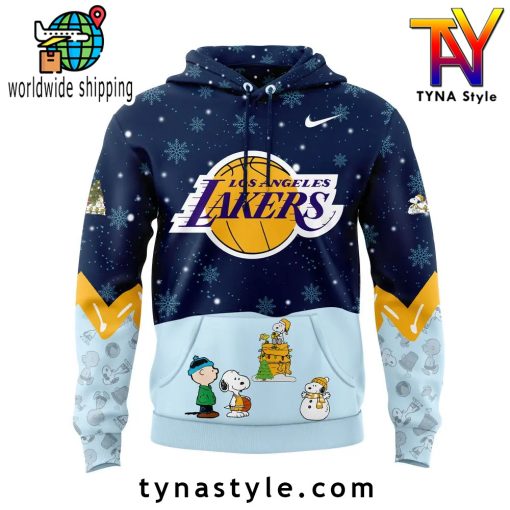 Los Angeles Lakers x Peanuts & Snoopy Nike Hoodie For Fans