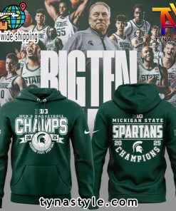 Michigan State Spartans Champions 2025 Hoodie Green