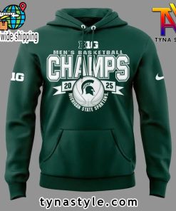 Michigan State Spartans Champions 2025 Hoodie Green