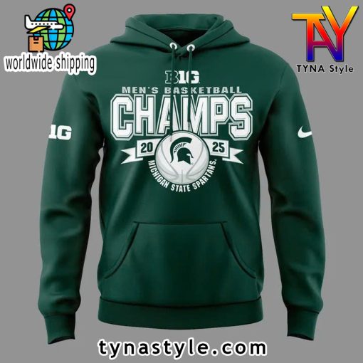 Michigan State Spartans Champions 2025 Hoodie Green