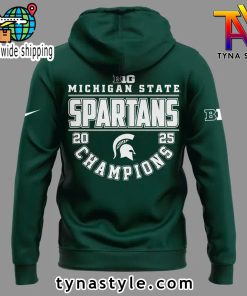 Michigan State Spartans Champions 2025 Hoodie Green