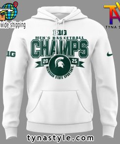 Michigan State Spartans Champions 2025 Hoodie White