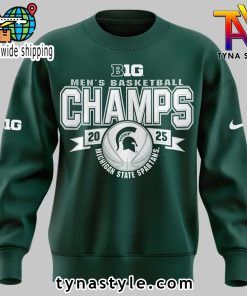 Michigan State Spartans Champions 2025 Sweatshirt Green