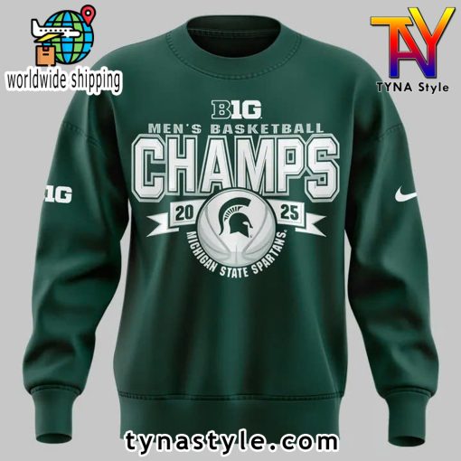 Michigan State Spartans Champions 2025 Sweatshirt Green