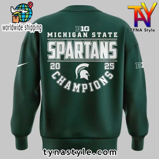 Michigan State Spartans Champions 2025 Sweatshirt Green