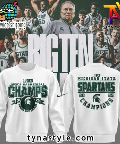 Michigan State Spartans Champions 2025 Sweatshirt White