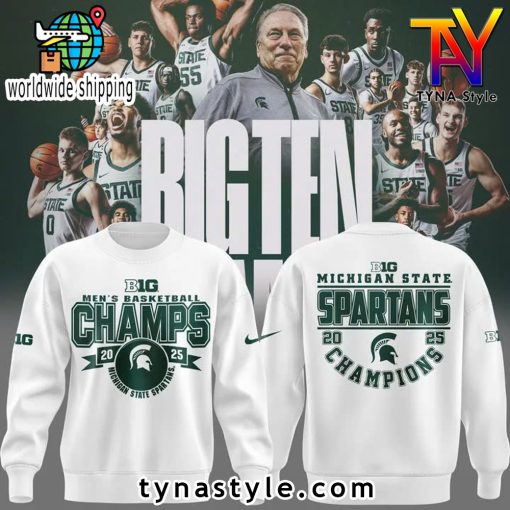 Michigan State Spartans Champions 2025 Sweatshirt White