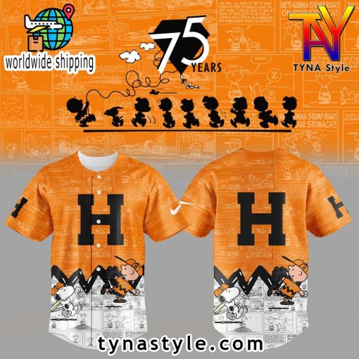 Naranjeros de Hermosillo 75th Anniversary of Peanuts Baseball Jersey