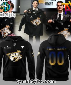 Nashville Predators Black Music Heritage Night Hoodie Custom Name And Number