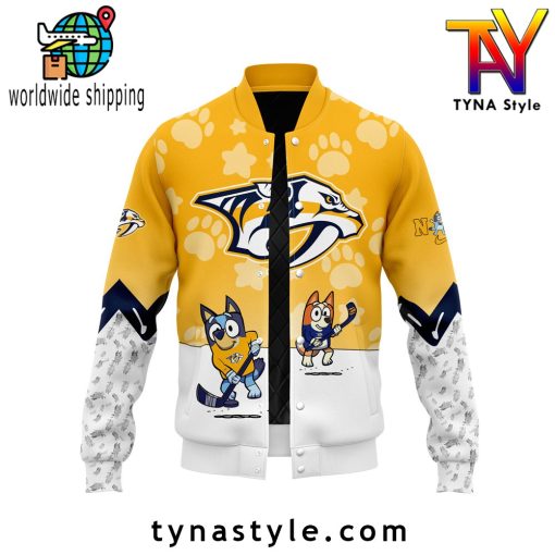 Nashville Predators x Bluey and Bingo Baseball Jacket