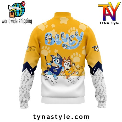 Nashville Predators x Bluey and Bingo Baseball Jacket