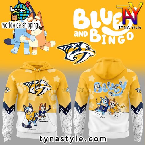 Nashville Predators x Bluey and Bingo Hoodie