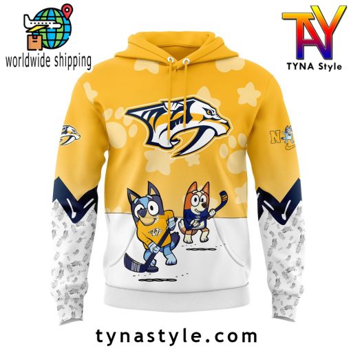 Nashville Predators x Bluey and Bingo Hoodie