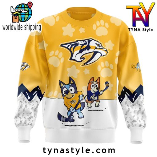 Nashville Predators x Bluey and Bingo Sweatshirt