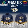 Nashville Predators 75th Anniversary of Peanuts Sweatshirt Yellow/White