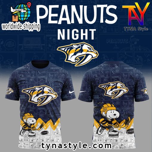 Nashville Predators x Peanuts Night T-Shirt