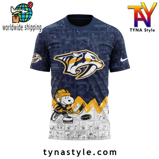 Nashville Predators x Peanuts Night T-Shirt