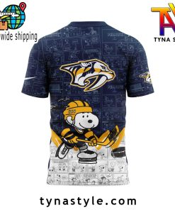 Nashville Predators x Peanuts Night TShirt