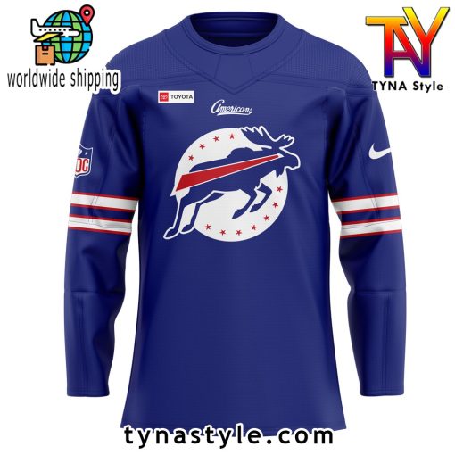 Rochester Americans Bills Day Uniform Hockey Jersey Custom For Fans