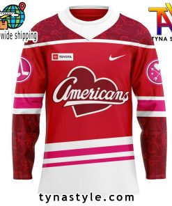 Rochester Americans Red Threads Uniform Hockey Jersey
