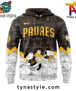 San Diego Padres 75th Anniversary of Peanuts Brown Hoodie