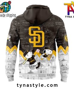 San Diego Padres 75th Anniversary of Peanuts Brown Hoodie