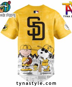 San Diego Padres 75th Anniversary of Peanuts New Baseball Jersey