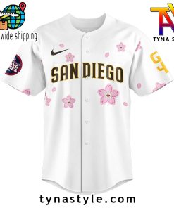 San Diego Padres Takashi Murakami x MLB World Tour Tokyo Series White Baseball Jersey 2