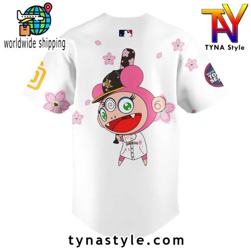 San Diego Padres Takashi Murakami x MLB World Tour Tokyo Series White Baseball Jersey