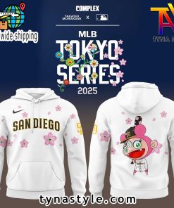 San Diego Padres Takashi Murakami x MLB World Tour Tokyo Series White Hoodie