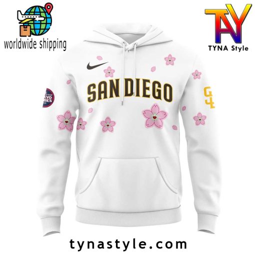 San Diego Padres Takashi Murakami x MLB World Tour Tokyo Series White Hoodie