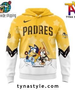 San Diego Padres x Bluey and Bingo Hoodie GoldWhite