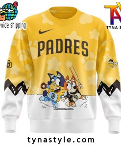 San Diego Padres x Bluey and Bingo Sweatshirt Gold/White