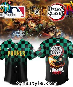 San Diego Padres x Demon Slayer Baseball Jersey V1