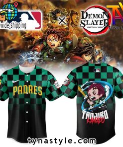 San Diego Padres x Demon Slayer Baseball Jersey V2