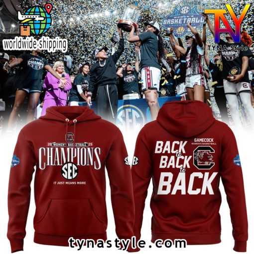 South Carolina Basketball SEC Champions Hoodie 2025