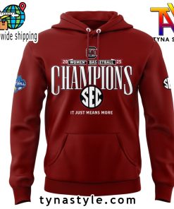 South Carolina Basketball SEC Champions Hoodie 2025