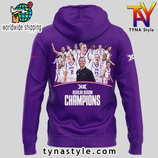 TCU Horned Frogs Big 12 Conference Champions Purple Hoodie 2025