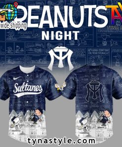 Sultanes de Monterrey 75 Aniversario de Peanuts Baseball Jersey