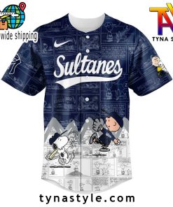 Sultanes de Monterrey 75 Aniversario de Peanuts Baseball Jersey