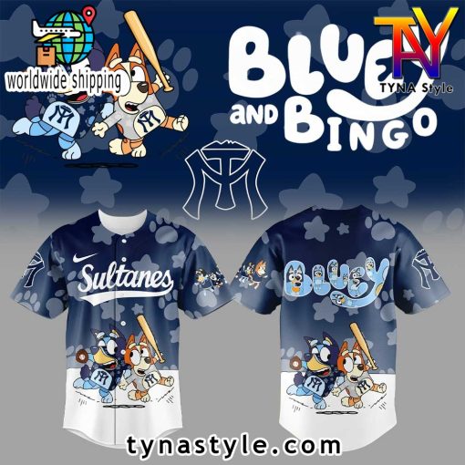 Sultanes de Monterrey x Bluey and Bingo Baseball Jersey